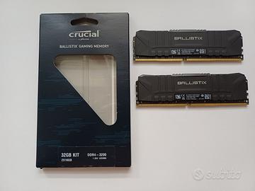 Memoria RAM - Crucial Ballistix 32 GB (2 x 16 GB)