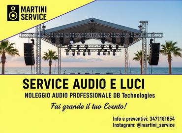 Martini service noleggio audio-luci professionale