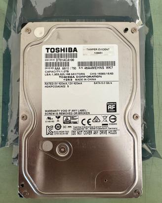 HDD TOSHIBA DT01ACA100 - 1TB · SATA III · 3.5"