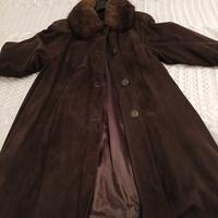 cappotto in vera renna scamosciata 