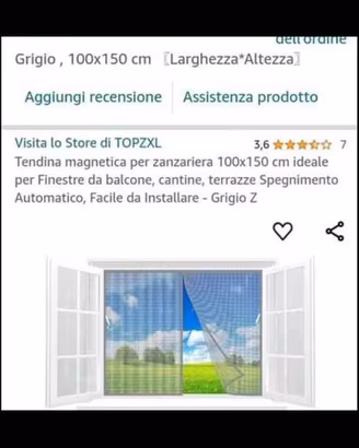 zanzariera per finestra da incollaggio