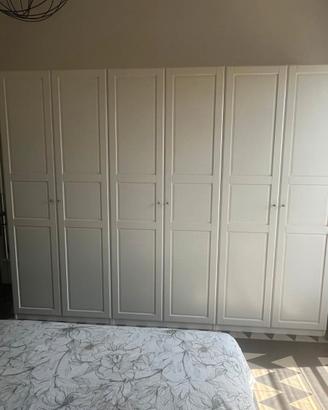 Armadio 6 ante bianco – completo di accessori