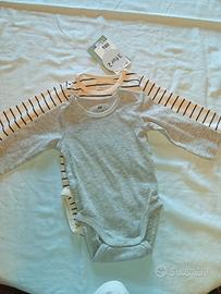 Body neonato 2 pezzi nuovo HM