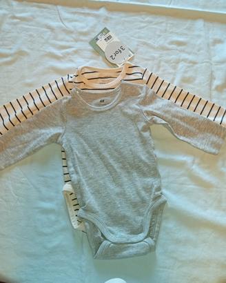 Body neonato 2 pezzi nuovo HM