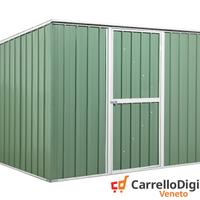 Casetta box giardino Acciaio 260x185 verde scuro