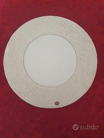 12 sottopiatti legno e corda