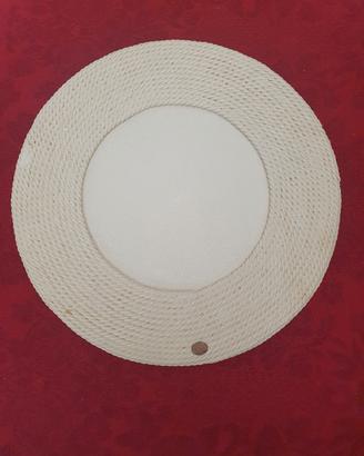 12 sottopiatti legno e corda