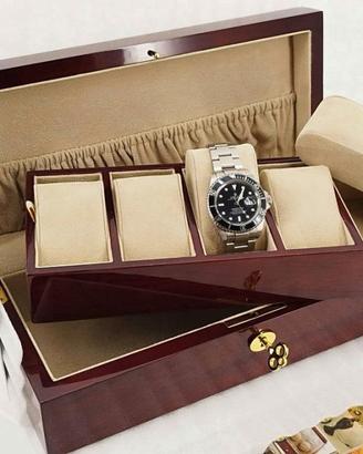Portaorologi in Legno di Rose DELUXE porta Orologi