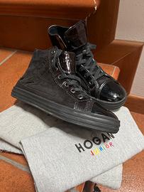 Stivaletti da bambina neri marca Hogan