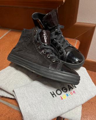 Stivaletti da bambina neri marca Hogan