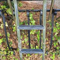 Coppia di plancette per barca in legno ed acciaio