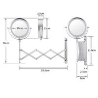 Specchio makeup regolabile a led