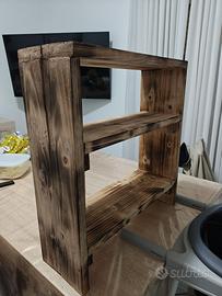 Scaffale artigianale stile fumé