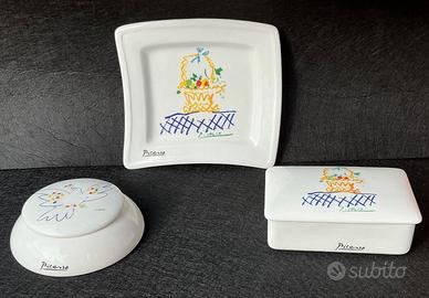 3 pz. Porcellana Tognana collez. Picasso 2004