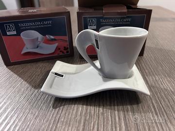 2 tazzine con piattini AD Trend originali nuove