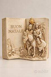 Decorazione natalizia a forma di libro – Presepe