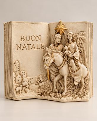 Decorazione natalizia a forma di libro – Presepe