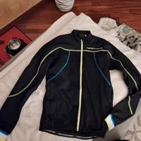 maglia invernale  con zip da ciclista 