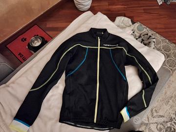 maglia invernale  con zip da ciclista 