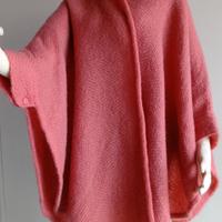 Mantella in lana tessuta su telaio f'epoca