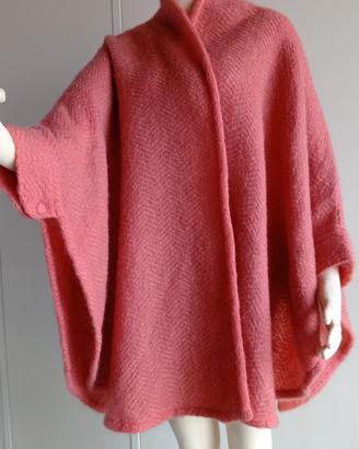 Mantella in lana tessuta su telaio f'epoca