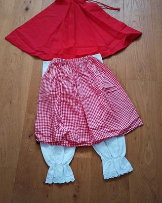 vestito cappuccetto rosso carnevale