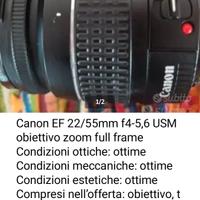 Canon EF 22/55mm f4-4,5 USM Black.