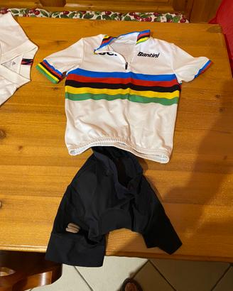 Completo bimbo bici da corsa