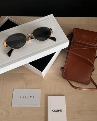 Occhiali da sole celine triomphe metal