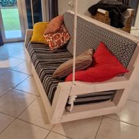 Divano altalena 3 posti sfoderabile