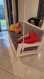 Divano altalena 3 posti sfoderabile