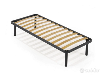 Letto Singolo 80x190 con Doghe in Legno