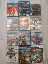 Lotto giochi PS2, PS3, PS4, Wii