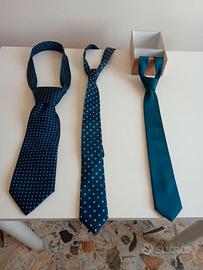 cravatte vintage anni 90/2000 blu