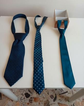 cravatte vintage anni 90/2000 blu