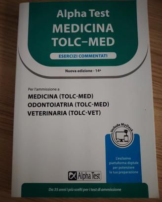 Libro Alpha Test medicina esercizi commentati 