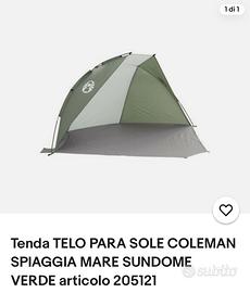 Tenda telo para sole spiaggia mare Coleman SUNDOME