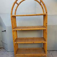 libreria in bambu anni 70