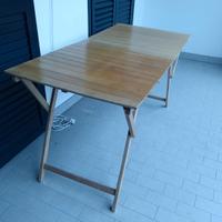 Tavolo in legno da giardino pieghevole misura 140x