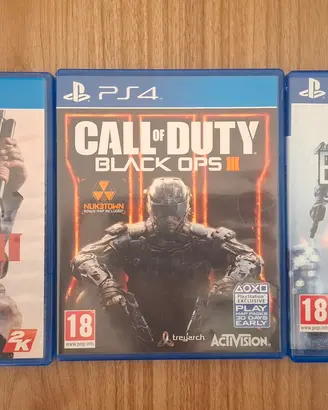 3 giochi PS4 - 20 € l'intero blocco 