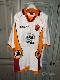 As Roma 1997/1998 Football Shirt  Vintage Diadora
