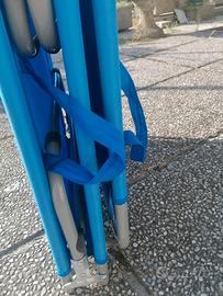 Lettino pieghevole leggero e resistente
