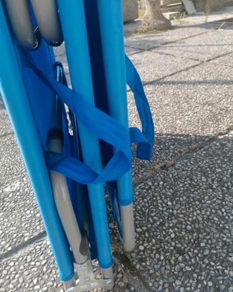 Lettino pieghevole leggero e resistente