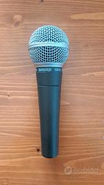 Shure SM58 microfono - come nuovo con accessori