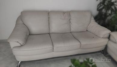 DIVANI NATUZZI 3+2 POSTI – PIUMA D’OCA – IN PELLE