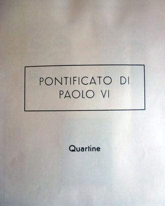 Francobolli Vaticano Paolo VI - Quartine