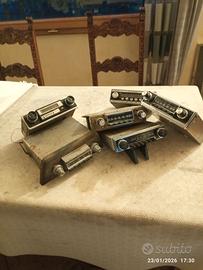 Autoradio d'epoca vintage lotto di 6 pezzi.