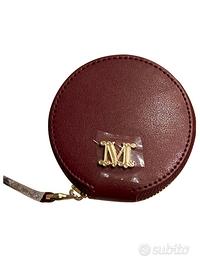 Max Mara portamonete pelle nuovo portafoglio bordo