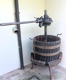 TORCHIO DA VINO MANUALE VINTAGE PER PRESSATURA UVA