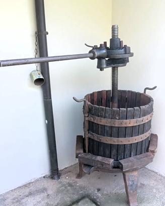 TORCHIO DA VINO MANUALE VINTAGE PER PRESSATURA UVA